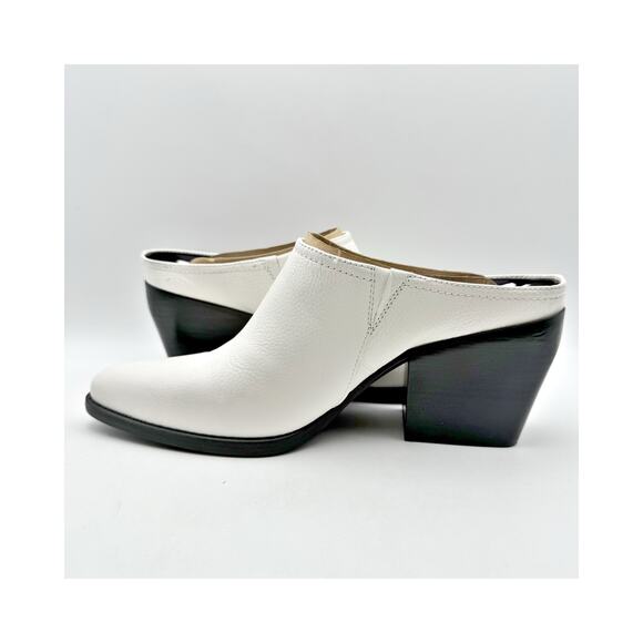 Naturalizer Womens Fairmont Mules US 12 M EU 43 White Leather Slip On NWOB - Picture 8 of 12